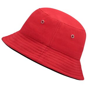 Myrtle Beach Dětský klobouček MB013 - Červená / černá