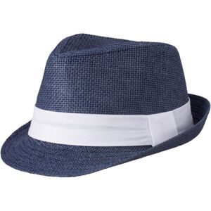 Myrtle Beach Letní klobouk MB6564 - Tmavě modrá / bílá | L/XL