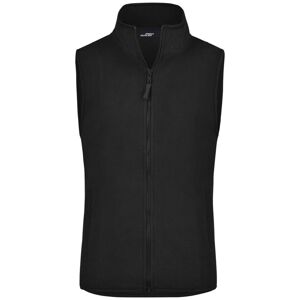 James & Nicholson Dámská fleecová vesta JN048 - Černá | XL