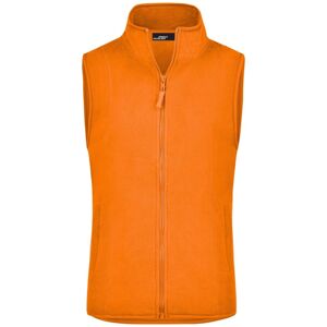 James & Nicholson Dámská fleecová vesta JN048 - Oranžová | M