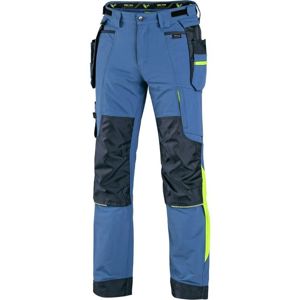 Canis Pracovní kalhoty CXS NAOS - Modrá / modrá / žlutá | 48