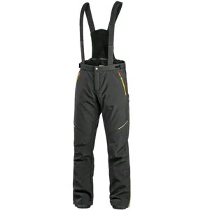 Canis Pánské zimní softshellové kalhoty CXS TRENTON - Černá / žlutá / oranžová | 60