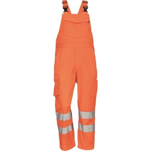 Cerva Reflexní pracovní kalhoty s laclem GANDIA - Oranžová | 52