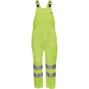 Cerva Reflexní pracovní kalhoty s laclem GANDIA - Žlutá | 62