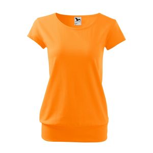 MALFINI Dámské tričko City - Mandarinkově oranžová | XXL