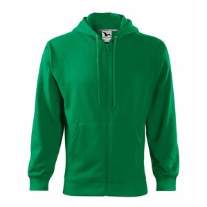 MALFINI Pánská mikina Trendy Zipper - Středně zelená | L