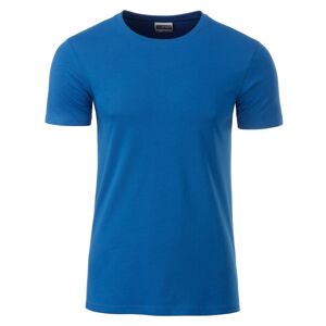 James & Nicholson Klasické pánské tričko z biobavlny 8008 - Královská modrá | S