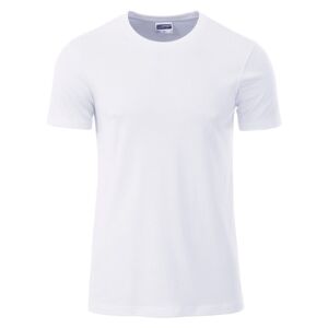 James & Nicholson Klasické pánské tričko z biobavlny 8008 - Bílá | M