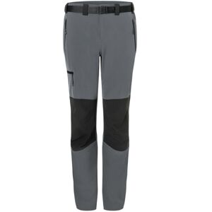 James & Nicholson Pánské trekingové kalhoty JN1206 - Tmavě šedá / černá | XXL