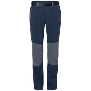 James & Nicholson Pánské trekingové kalhoty JN1206 - Tmavě modrá / tmavě šedá | S