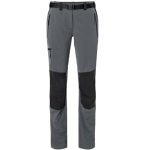 James & Nicholson Dámské trekingové kalhoty JN1205 - Tmavě šedá / černá | XS