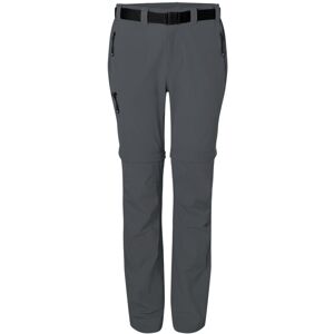 James & Nicholson Dámské outdoorové kalhoty s odepínacími nohavicemi JN1201 - Tmavě šedá | M