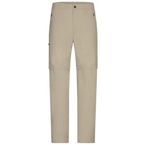 James & Nicholson Pánské outdoorové kalhoty 2v1 JN583 - Stone | XL