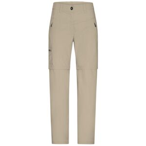 James & Nicholson Dámské outdoorové kalhoty 2v1 JN582 - Stone | XL