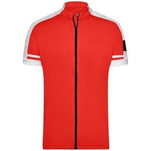 James & Nicholson Pánský cyklistický dres JN454 - Červená | M