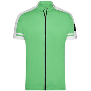 James & Nicholson Pánský cyklistický dres JN454 - Zelená | XXL