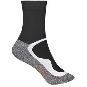 James & Nicholson Sportovní ponožky vysoké JN211 - Černá / černá | 42-44