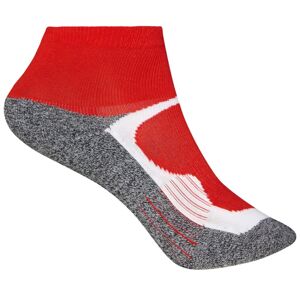 James & Nicholson Sportovní ponožky kotníkové JN210 - Červená | 35-38