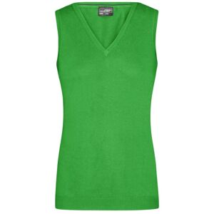 James & Nicholson Dámský svetr bez rukávů JN656 - Zelená | L