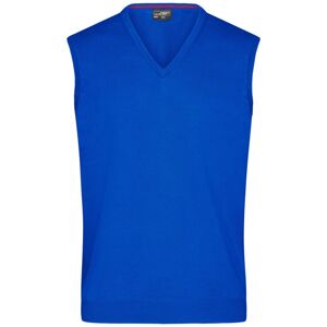 James & Nicholson Pánský svetr bez rukávů JN657 - Královská modrá | S