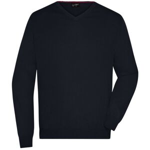 James & Nicholson Pánský bavlněný svetr JN659 - Černá | L