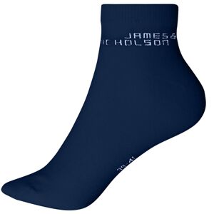 James & Nicholson Kotníkové ponožky s biobavlnou 8031 - Tmavě modrá | 42-44