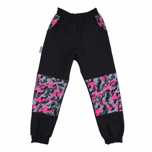 Bontis Dětské softshellové kalhoty - Maskáčová růžová | 98 cm