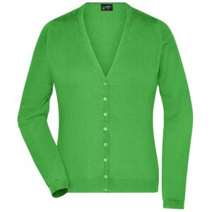 James & Nicholson Dámský bavlněný svetr JN660 - Zelená | XL