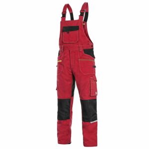Canis (CXS) Montérkové kalhoty s laclem CXS STRETCH - Červená / černá | 52
