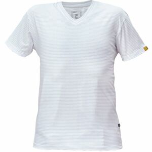Cerva Antistatické tričko s výstřihem do V NOYO ESD - Bílá | L