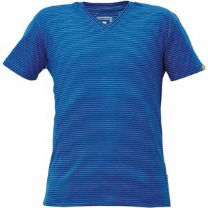 Cerva Antistatické tričko s výstřihem do V NOYO ESD - Královská modrá | XL