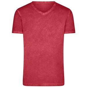 James & Nicholson Pánské tričko Gipsy JN976 - Červená | XXL