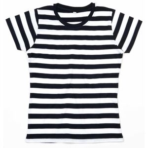 Mantis Dámské pruhované tričko - Černá / bílá | XL