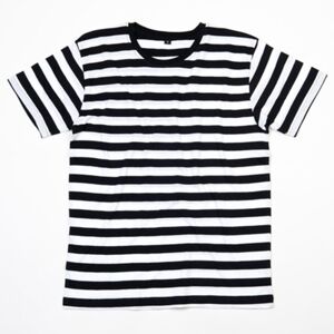 Mantis Pánské pruhované tričko - Černá / bílá | L