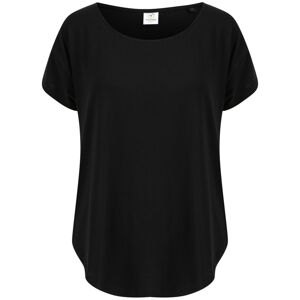 Tombo Dámské sportovní tričko se spadlým ramenem - Černá | XL