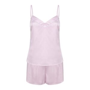 Towel City Dámský saténový pyžamový set - Světle růžová | XL/XXL