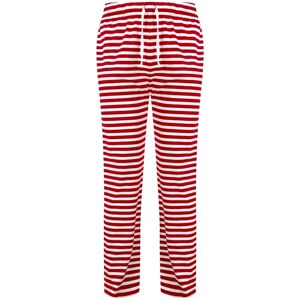 SF (Skinnifit) Pánské pyžamové kalhoty se vzorem - Červená / bílá | XXL