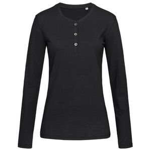 Stedman Dámské tričko s dlouhým rukávem Sharon Henley - Černá | XL