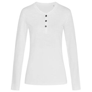 Stedman Dámské tričko s dlouhým rukávem Sharon Henley - Bílá | L