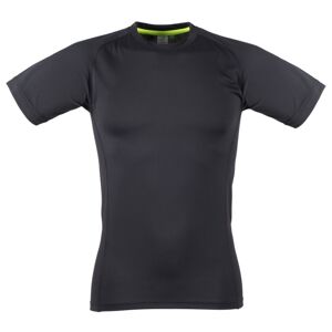 Tombo Pánské sportovní Slim-Fit tričko - Černá / černá | XL