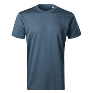 MALFINI Pánské tričko Chance - Tmavý denim melír | XXXL