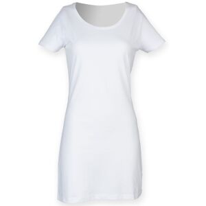 SF (Skinnifit) Dámské letní tričkové šaty - Bílá | XL