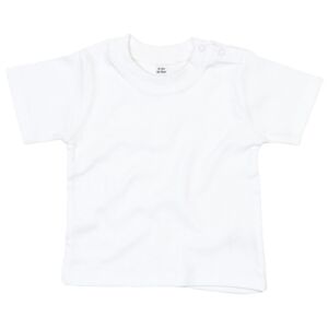 Babybugz Jednobarevné kojenecké tričko - Bílá | 2-3 roky