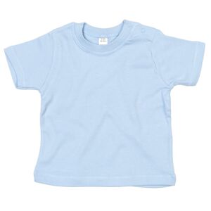 Babybugz Jednobarevné kojenecké tričko - Světle modrá | 3-6 měsíců