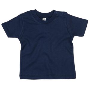 Babybugz Jednobarevné kojenecké tričko - Námořní modrá | 0-3 měsíce