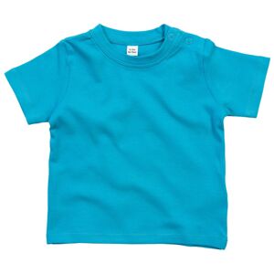 Babybugz Jednobarevné kojenecké tričko - Tyrkysová | 0-3 měsíce