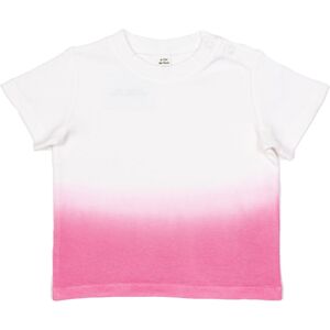 Babybugz Kojenecké tričko Dip - Bílá / bubble gum růžová | 3-6 měsíců