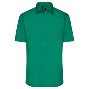 James & Nicholson Pánská košile s krátkým rukávem JN680 - Irská zelená | XXL