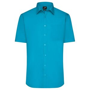 James & Nicholson Pánská košile s krátkým rukávem JN680 - Tyrkysová | L