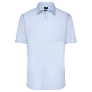 James & Nicholson Pánská košile s krátkým rukávem JN680 - Světle modrá | M